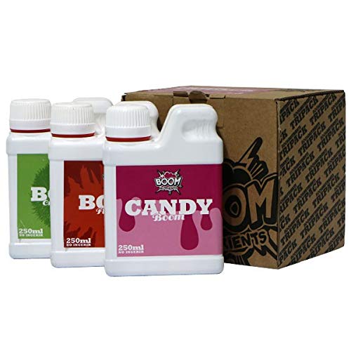 Boom Nutrients | Kit de Fertilizantes Completo con Azúcares para Plantas - Mejora de Crecimiento | Candy Tripack 250ml