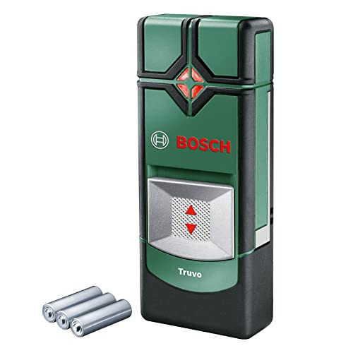 Bosch Home and Garden detector Truvo (manejo sencillo con un botón, escáner de pared para detectar cables bajo tensión y metales)