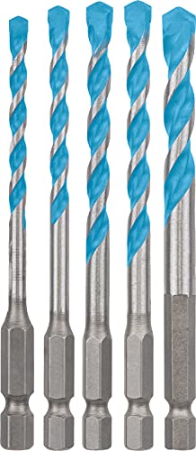 Bosch Professional 5 piezas Set de brocas Expert HEX-9 MultiConstruction (para Hormigón, Ø 4-8 mm, accesorios Taladro de impacto rotativo)