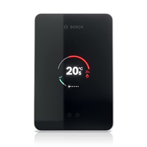 Bosch Termostato inteligente WiFi EasyControl CT 200 negro para calderas Bosch - Control de temperatura mediante aplicación