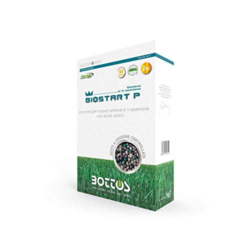 Bottos - Fertilizante Biostart MasterGreen 12-20-15, rico en fósforo con nitrógeno de liberación programada, efecto bioestimulante, ideal para germinación y acestimento, 2 kg