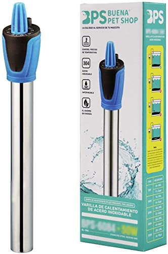 BPS Calentador Sumergible para Pecera 500W - 37cm con 2 Ventosas para Acuario BPS-6088