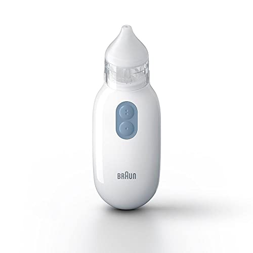Braun Healthcare Nasal Aspirator 1, BNA100EU. Clear stuffy noses quickly & gently. Electric nasal aspirator for all ages 0+, White