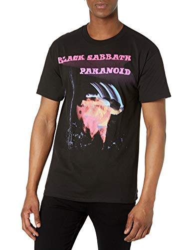 Bravado Black Sabbath Paranoid Camiseta de Banda para Adultos, Negro, X-Large
