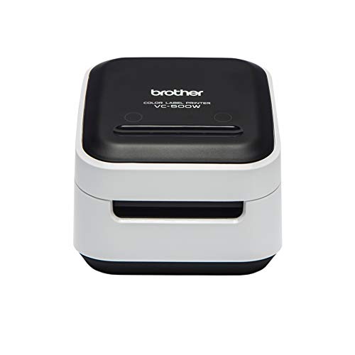Brother VC-500W - Impresora de Etiquetas a color con WiFi. Permite crear etiquetas personalizadas.(USB 2.0, Wi-Fi, Cortador Manual y automático)