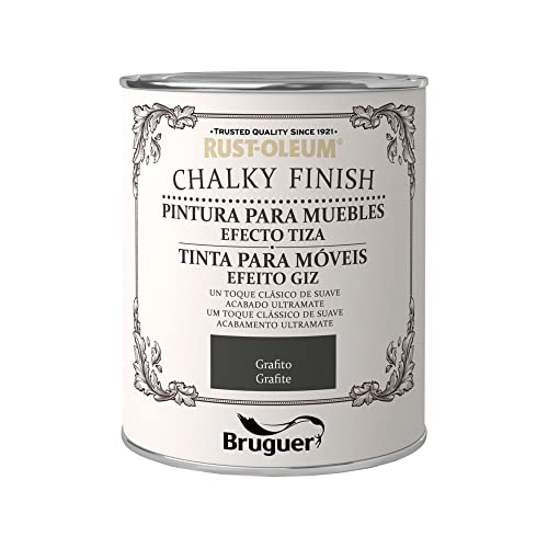 Bruguer - Rust-Oleum Bruguer Chalky Finish pintura para muebles Grafito 125ml