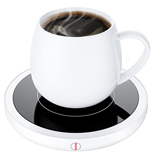 BTOYM Calentador de Taza de café Calentador de Tazas Inteligente con 3 configuraciones de Temperatura Calentador de Bebidas eléctrico Apagado automático, Calentador de café, té y Leche (sin Taza)