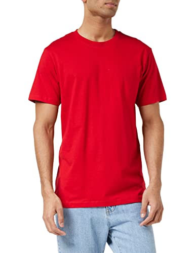 Build Your Brand T-Shirt Round Neck Camiseta, Hombre, cityred, M