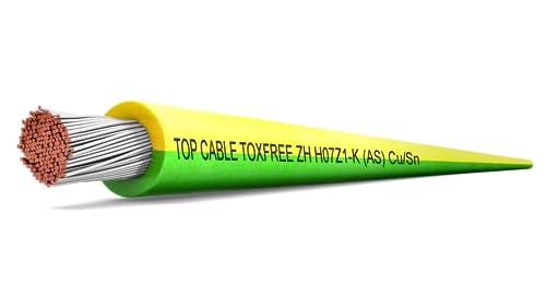 Cable de tierra de 6 mm² flexible y multifilamento tipo HO7V-R para interior y exterior