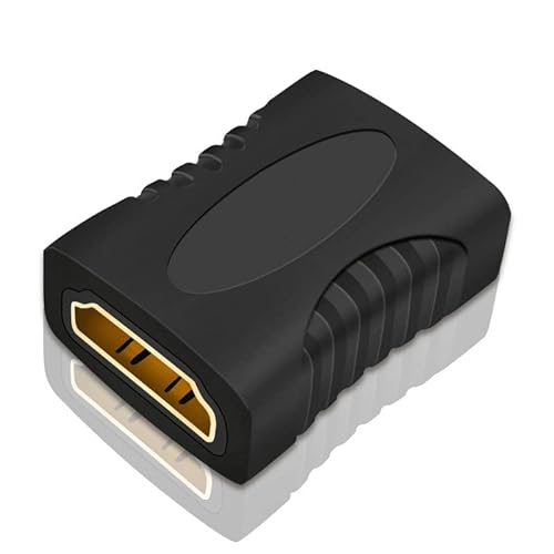 CABLEPELADO Empalme HDMI | Acoplador HDMI | Adaptador HDMI Hembra a Hembra | Acoplamiento HDMI | Contactos Chapados en Oro | Compatible con Full HD 3D y 4K