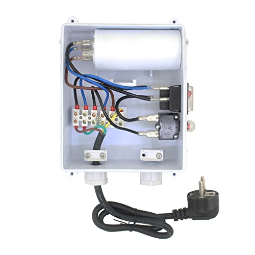 Caja de control para bomba sumergible 220v cuadro eléctrico bomba pozo profundo controlador condensador (1500w - 2HP)