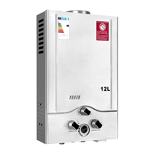 Calentador de Agua a Gas GLP 12LPM, de 24KW con la Presión Disponible Más Baja de 0,2 bar, Operado con Butano y Propano