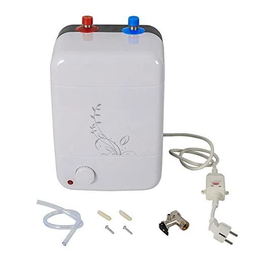 Calentador de agua instantáneo de 8 l, 1,5 kW, calentador de agua de almacenamiento pequeño, 30 – 75 ℃ para cocina, baño y ducha