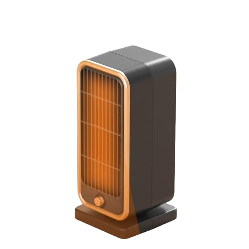 Calentador portátil de cerámica – Mini calentador eléctrico de 500 W con termostato para una calefacción rápida, silenciosa y eficiente energéticamente – seguro y seguro