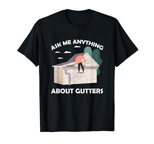 Canalón drenaje bajantes techo casa construcción exterior Camiseta