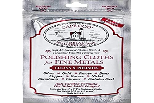 Cape Cod Metal Polishing Cloths - foil pouch