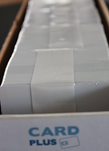 CardPlus - Tarjetas de plástico, PVC, 500 unidades, color blanco