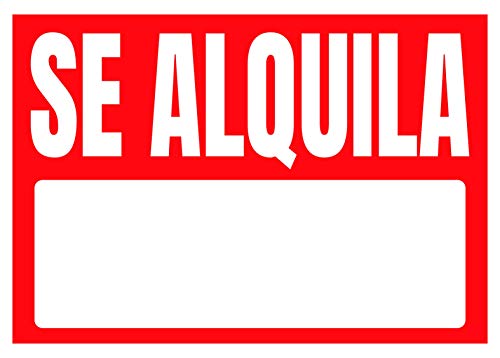 Cartel VINILO "SE ALQUILA" Personalizado | Cartel Oferta Se Alquila | Incluya su teléfono | Vinilo con Adhesivo 1ª Calidad (70x50 cm (1 und))