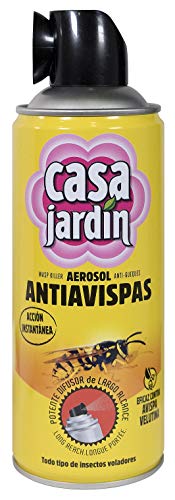 Casa Jardín Insecticida Aerosol |Insecticida Antiavispas | Efectivo Contra La Avispa Velutina | Acción Instantánea| Difusor De Largo Alcance | Contenido 400 Ml 390 g