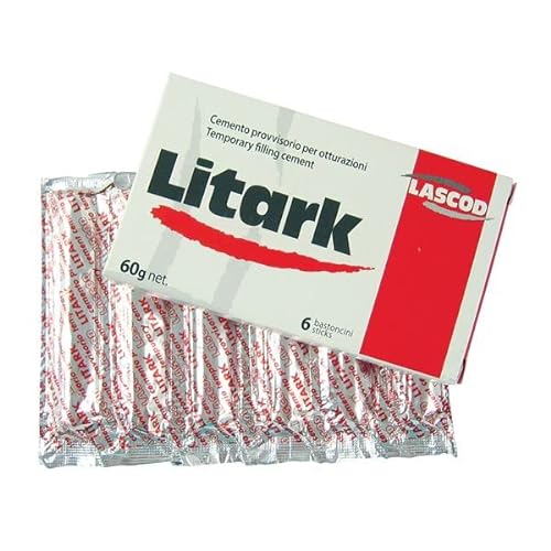 Cemento dental tipo pasta para obturación temporal de cavidad dental Litark - 60 g (6 x 10 g)