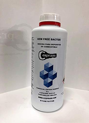 CESPRAM, Aditivo bactericida para depósitos de combustible diesel y tanques de almacenamiento. Kem free bacter. 1L