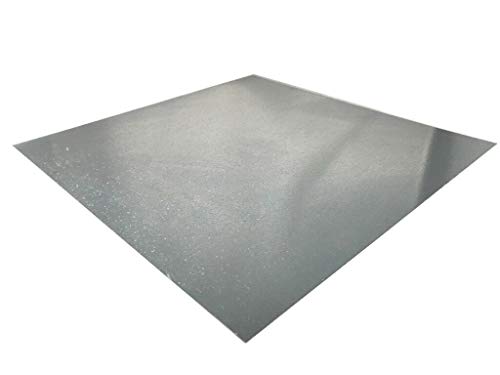 Chapa de zinc de 0,7 mm, chapa de titanio (100 x 100 mm)