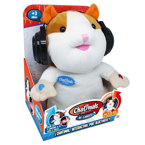 Chatimals, mascota interactiva para niños y niñas, Hamster divertido que repite lo que dices y reproduce música mientras baila (Bizak 63070640)