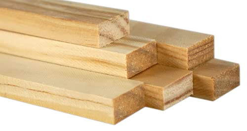 Chely Intermarket | 41D2E | Palos de madera 1x3x83cm (Pack de 6 Unds) ideal para usos de manualidades, plantas, bricolajes, artesanias y carpinterías.(1x3*6-1)