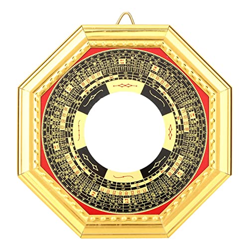 Chino Tradicional Feng Shui Ba Gua Espejo Pakua para Protección Brinda Buena Suerte en Los Negocios 13.5cm/5.3in(Convexo)