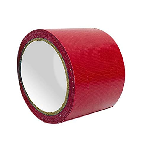Cinta adhesiva de reparación de lonas de PVC, resistente al agua, 5 m, color rojo