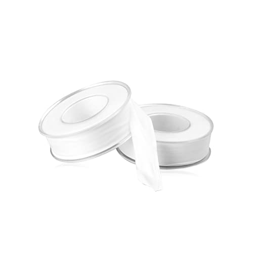 Cinta de sellado LEEQBCR PTFE: una cinta de sellado de teflón, para sellar todas las roscas, sin juntas de goma ni juntas tóricas, impermeable y autoadhesiva (20 metros)
