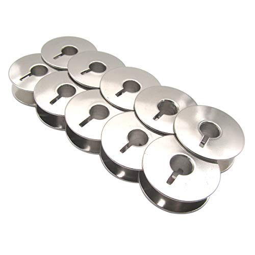 ckpsms Marca -Bobinas de Metal # 9033S Apta para Modelos de Costura industriales y domésticos de Pfaff (10PCS)