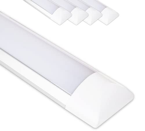 CLAR - Luminaria LED 30cm, Lamparas LED Techo 10W, Barras LED, Pantalla Lampara Techo, Barra Luz LED Techo 10W, Blanco Frío 6500ºK (Pack 5)