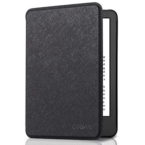 CoBak Funda Compatible con 6" Nuevo Kindle (11ª Generación 2022), Carcasa Ligera Cubierta con Auto Activación/Reposo e-Reader, Negro