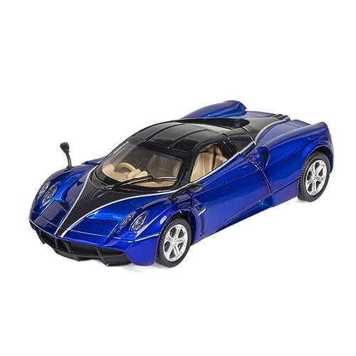 Coche Fundido a Escala para Pagani Zonda Huayra vehículo de aleación Modelo de Coche 1:32 tamaño (Color : Blue)