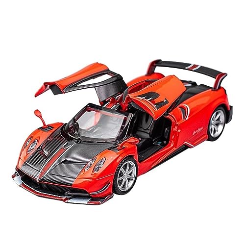 Coche Fundido a Escala para Pagani Zonda Revolucion Coche en Miniatura de aleación vehículos de Metal Fundido a presión Modelo 1:32 tamaño (Color : BC Red)