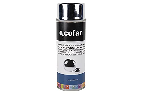 Cofan Pintura en Spray Efecto Cromo | Oro o Plata | Envase de 400 ml | Pintura en Aerosol