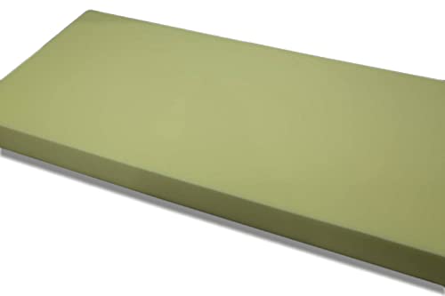 Colchón Económico de Espuma de Poliuretano - Densidad Blando D20 (90 x190 x10 cm de Grosor) - Color Amarillo - Multiusos