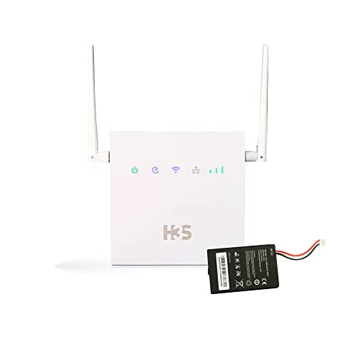 Combo H3S - Router 4G LTE (Cat 4) R01+ Batería de 3000 mAh, WiFi Móvil 802.11b/g/n, MicroSIM, Puertos Ethernet WAN/LAN, 4-5 Horas de autonomía, Antena Desmontable