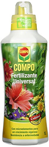 COMPO Fertilizante de calidad para plantas ornamentales de interior o terraza, Fertilizante líquido universal con extra de magnesio, 1000 ml