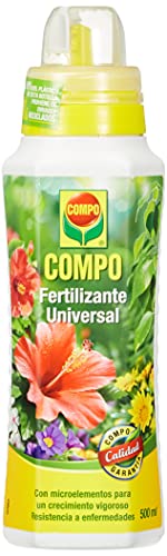 COMPO Fertilizante de calidad para plantas ornamentales de interior o terraza, Fertilizante líquido universal con extra de magnesio, 500 ml