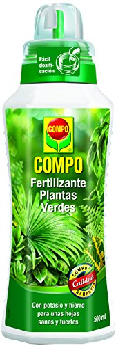COMPO Fertilizante de plantas verdes para plantas de interior, balcón y terraza, Fertilizante líquido con extra de potasio y hierro, 500 ml