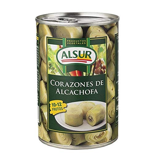 Corazones De Alcachofa Alsur 10-12 Frutos Frasco 390 G Primera