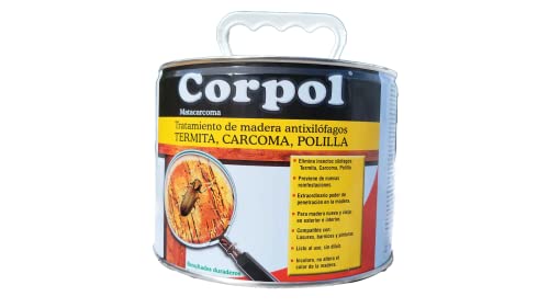 CORPOL Protector Madera Mata Carcoma Polillas Xilofagos 2.5 litros