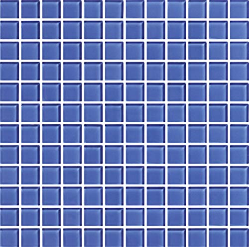 Cottoceram Mosaico enmallado de crital 32x32 Color Azul Medio