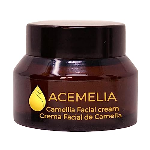 Crema Hidratante Facial Antiarrugas y Antimanchas con Aceite de Camelia - Hidratación profunda y efecto antiedad - Certificado Natural y Vegano - 50ml