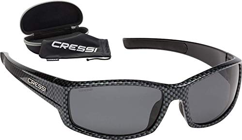 Cressi Hunter Sunglasses Gafas de Sol Deportivo, Adultos Unisex, Carbono/Lentes Ahumadas, Talla única