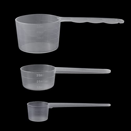 Cucharas Medidoras 50ml 30ml 5g - 3 Piezas Cuchara Medidora Measuring Spoons Cuchara Dosificadora para Medir Líquidos y Los Ingredientes Secos