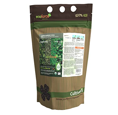 Cultivers Abono Coníferas Y Setos Ecológico 1 Kg (Pinos, Abetos, Cipreses Y Tuyas). Fertilizante Origen 100% Orgánico