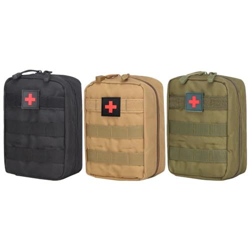 Cymwer Medical Bolsa de cintura de primeros auxilios impermeable para acampar Bolsa de paquete SOS (barro)